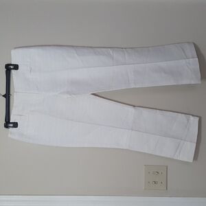 Tory Burch Blended Linen Silk Textured Pants